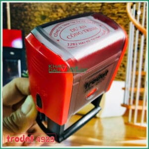 Con dấu oval dự án công trình