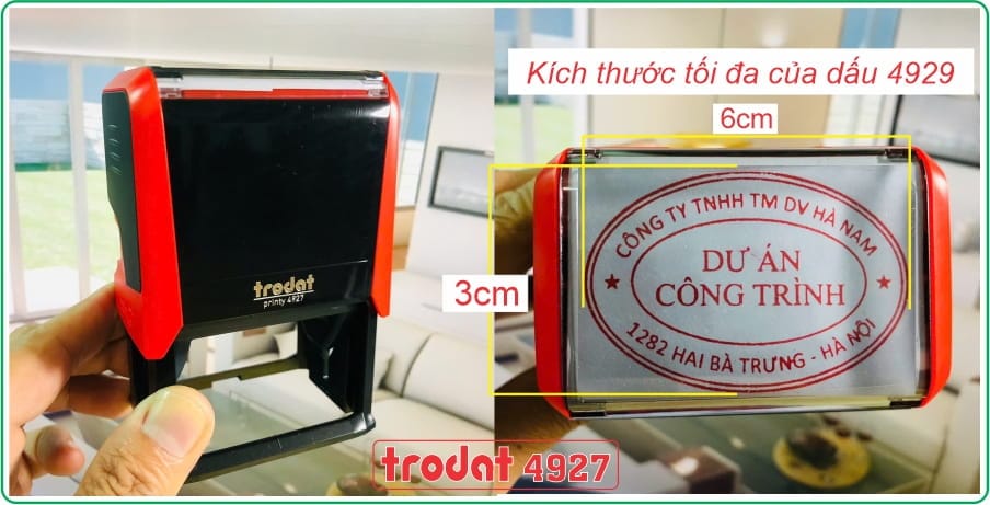 Con dấu oval dự án công trình