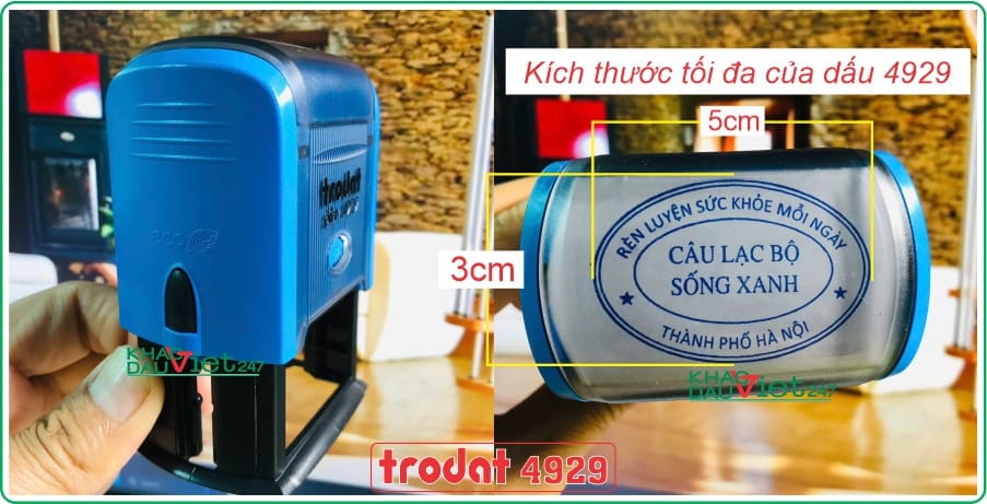 Con dấu oval câu lạc bộ 1 Con dấu ovan câu lạc bộ