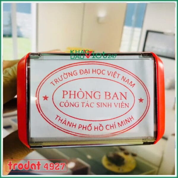 Con dấu phòng ban trường học