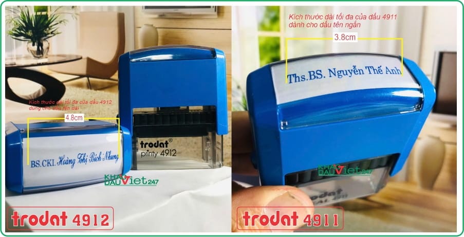 Dấu tên bác sĩ 2 dấu tên bác sĩ