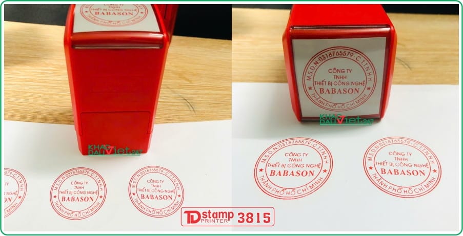 Khắc dấu tròn TDstamp